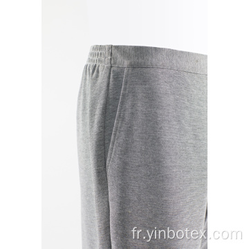 Pantalon stretch ponty gris chiné